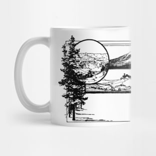 Nature scenes in monochrome Mug